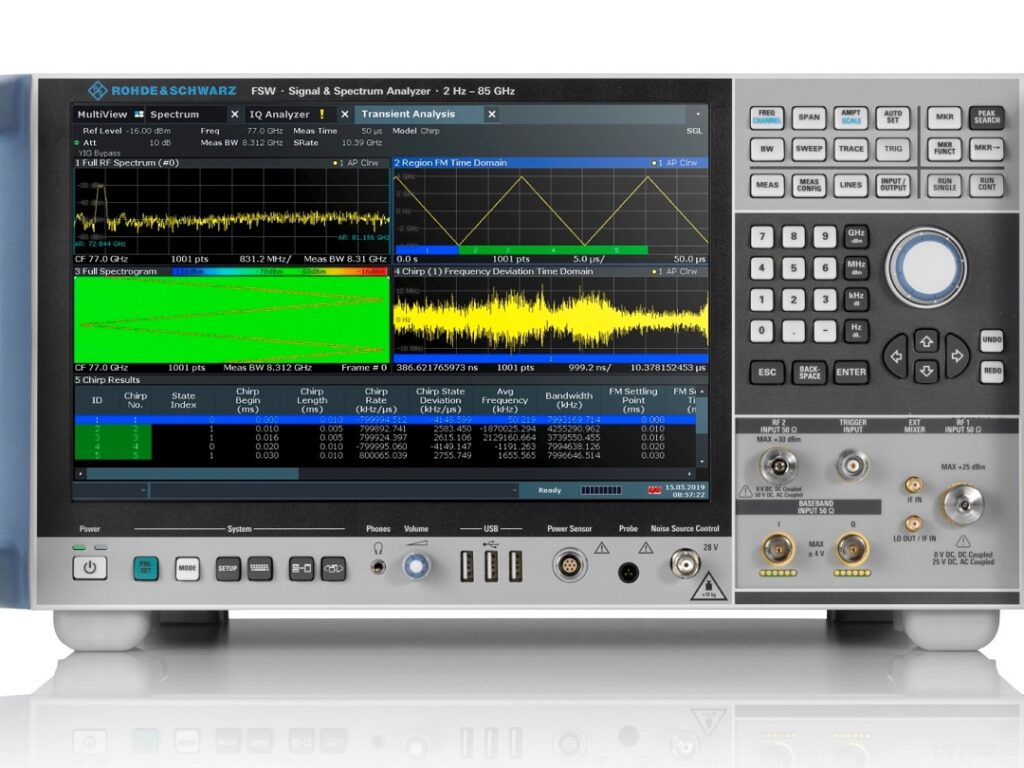 Analyseur de spectre à largeur de bande d’analyse de 8,3 GHz