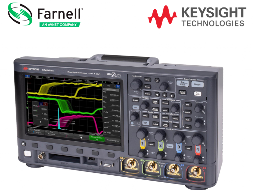Farnell présente le nouvel oscilloscope de la série InfiniiVision 3000G X de Keysight Technologies