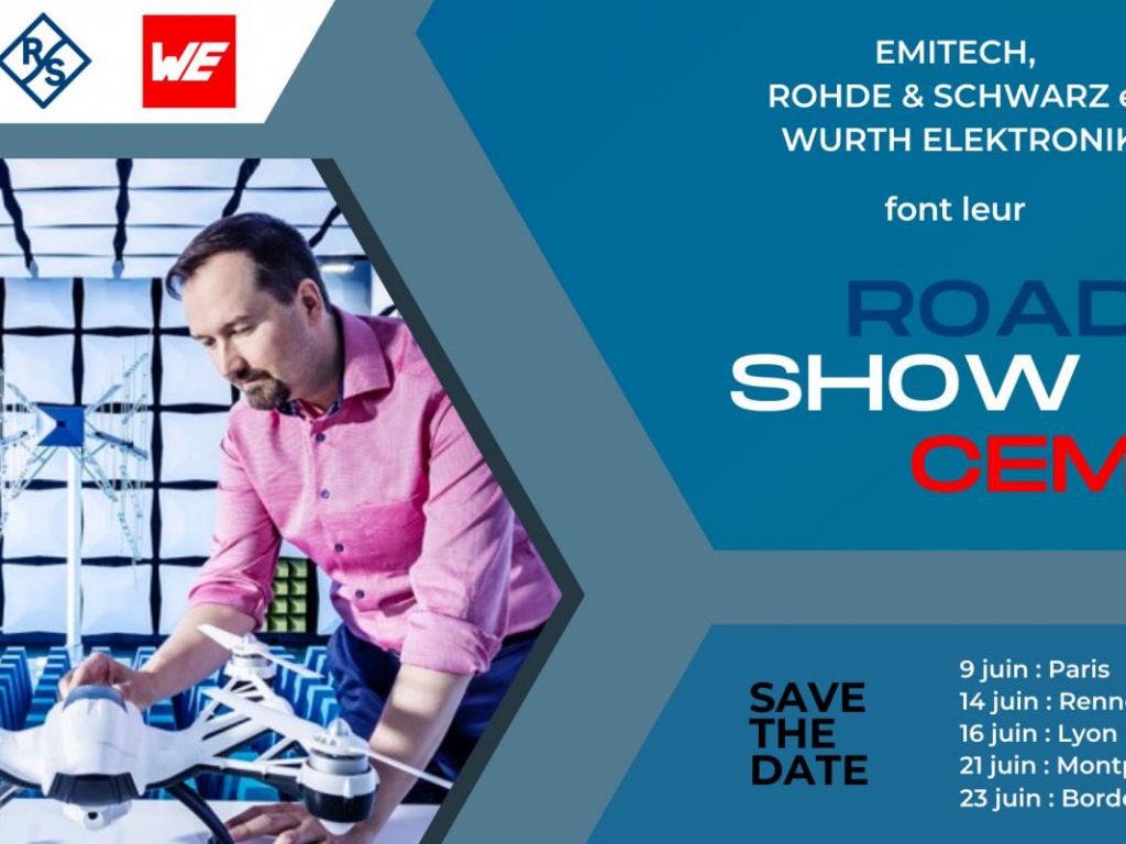 Emitech, Rohde & Schwarz et Würth accompliront en juin un tour de France dédié à la CEM