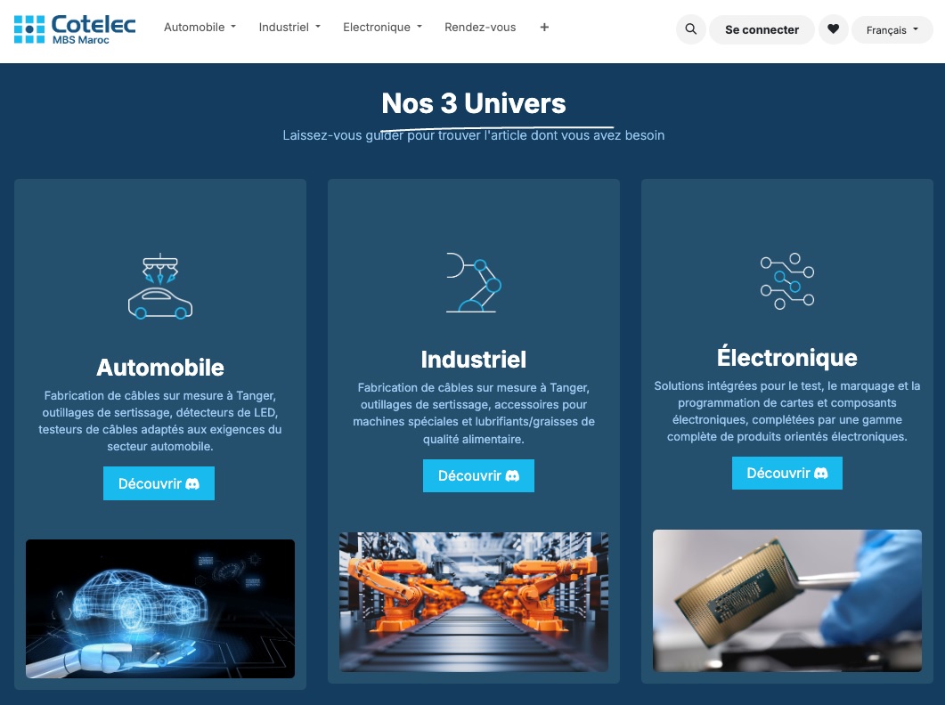 Cotelec met son nouveau site en ligne pour l'Afrique du nord